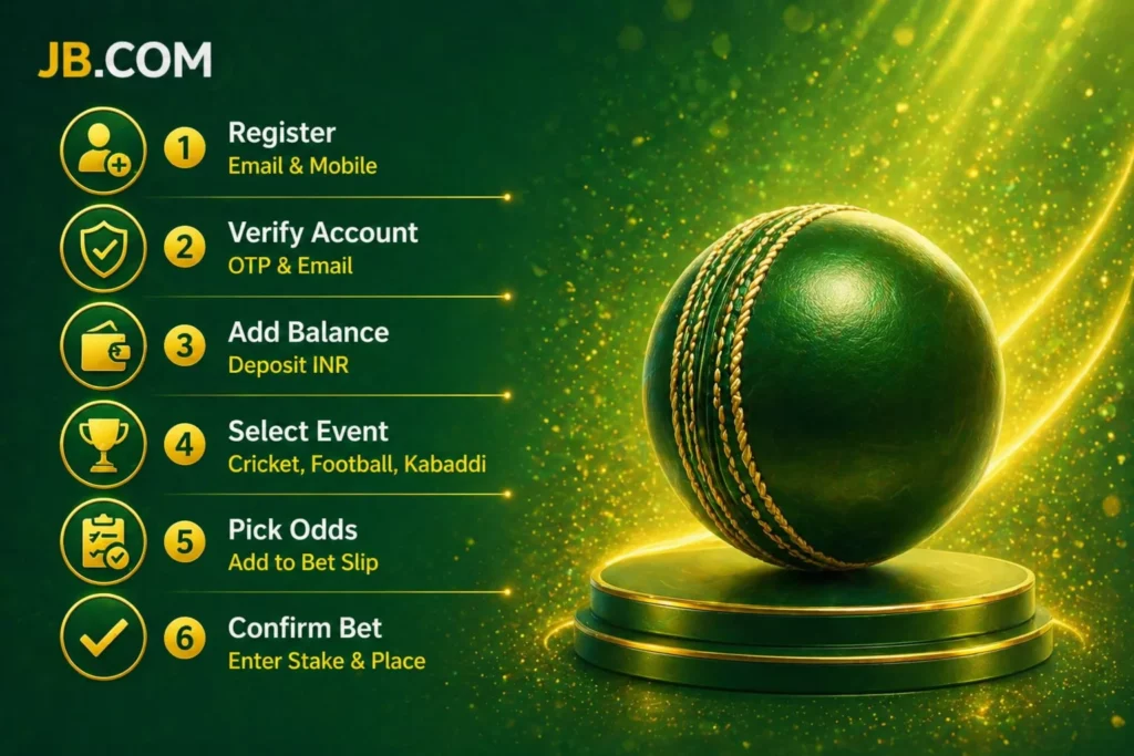 Instructions on how to place a bet JB.Com